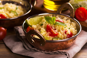 Couscous salad with vegetables