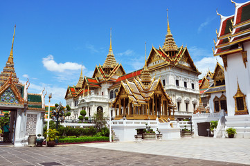 Inside the Grand Palace in Bangkok, Thailand.