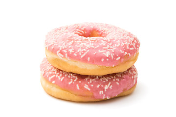 Obraz na płótnie Canvas pink donut glaze