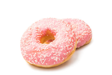 pink donut glaze