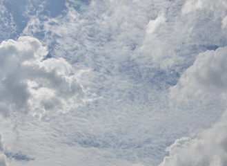 cloud drift on sky in sunny day
