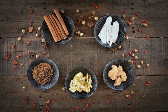 Set of spices chinese ingredients 2