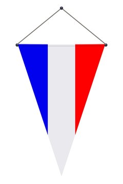 Fanion bleu, blanc, rouge. France