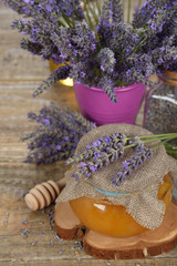 Obraz na płótnie Canvas Lavender honey