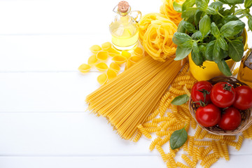 Italian pasta ingredients