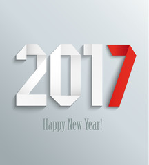 New 2017 year greeting card.