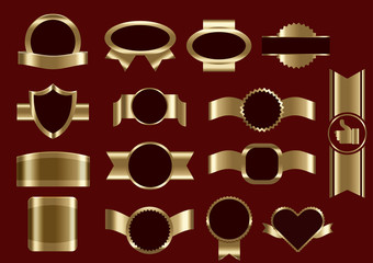 Set of Frame design elements on white background, Vector EPS 10