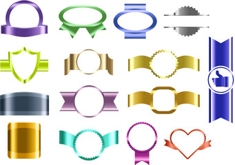 Set of Frame design elements on white background, Vector EPS 10