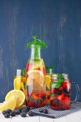 Flavored fruit infused water