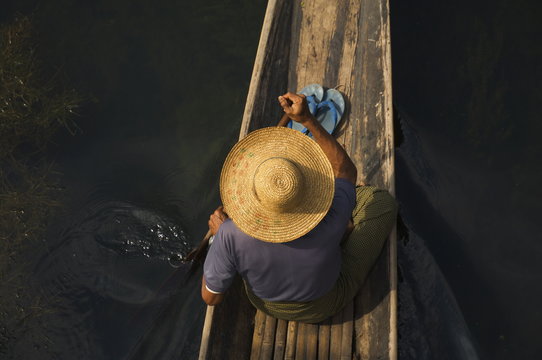 Fisherman on Inle Lake, Shan States