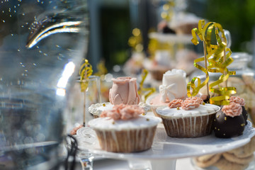 wedding cake table decoration