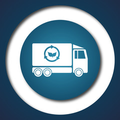 Eco truck icon