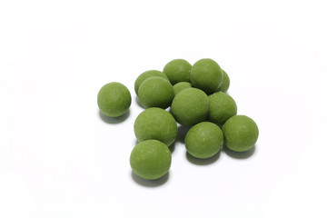 Japanese green tea flavor beans in white