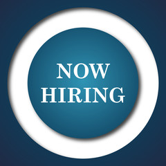 Fototapeta premium Now hiring icon