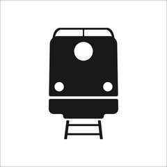 Cargo train sign simple icon on background