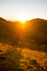 Obraz premium mountain biking sport