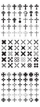 Crosses, X Marks & Plus Signs