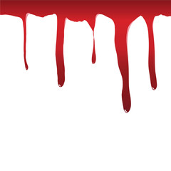 Blood dripping, illustration by vector design.