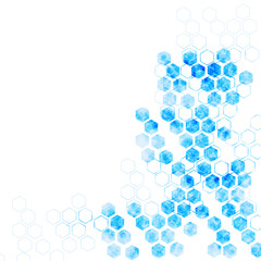 geometric Hexagon abstract vector background