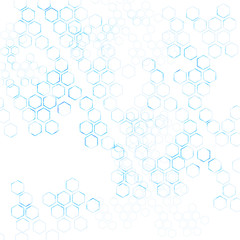 geometric Hexagon abstract vector background