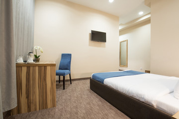 Elegant hotel bedroom interior