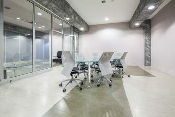 Interior of a modern meeting room