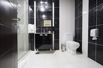 Interior of an elegant bathroom