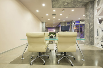 Spacious meeting room interior