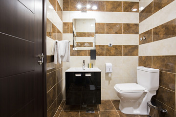 Interior of an elegant bathroom