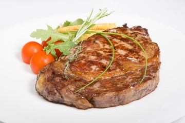 Prepared grilled steak