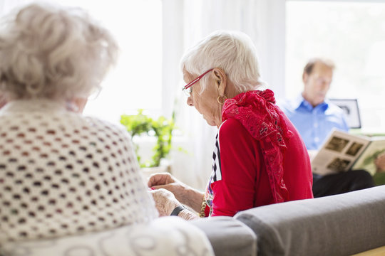Senior people at nursing home