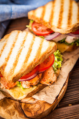 Grilled chicken sandwich
