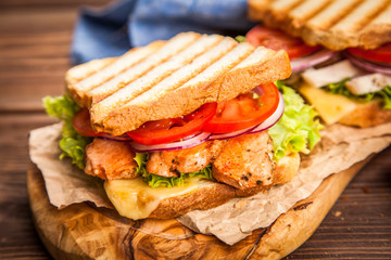 Grilled chicken sandwich