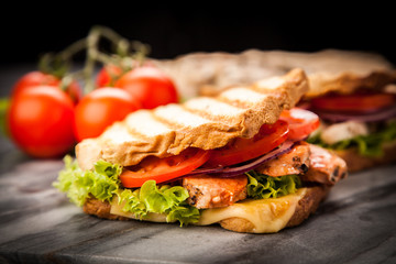 Grilled chicken sandwich