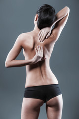 Fototapeta na wymiar Creative concept for body pain
