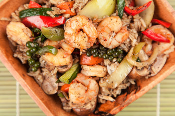 Shrimp rice dish