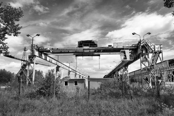 Waste industrial area in Prisovice, Czech Republic