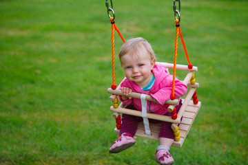 baby on a swing