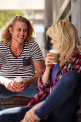 Couple drinking a coffee