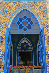 Mosque door blue