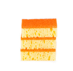 Yellow sponge for cleaning