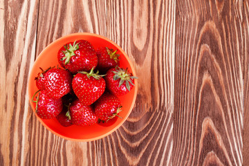 Ripe fresh strawberry