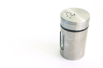 Condiment Bottle pepper on white background