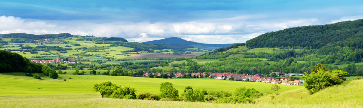 Die Rh&ouml;n in Th&uuml;ringen (Blick auf Diedorf & Zella)