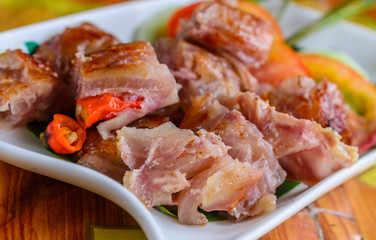 fermented pork thai food