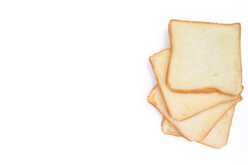 bread on white background
