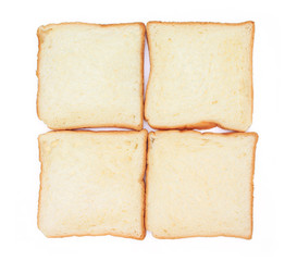 bread on white background