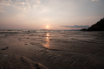 Sunset on the beach