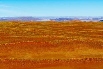 Airwiev of the dunes of Sossusvlei, Namibia