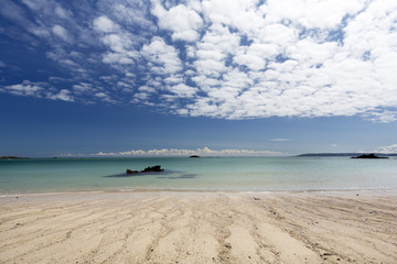 Strand auf der Kanalinsel Herm, UK